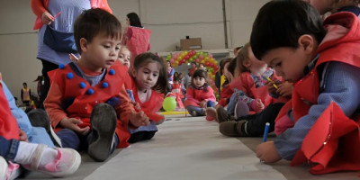 Jardines Maternales festejando el Día del Niño